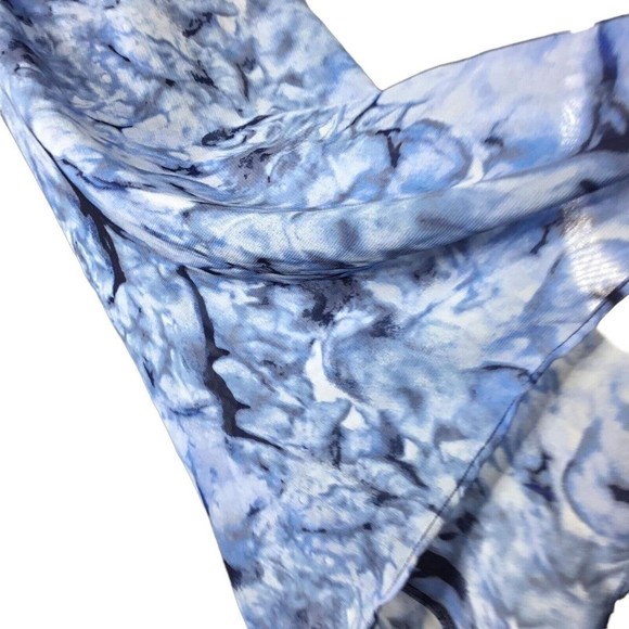 JM Collection Abstract Color block Roundneck Flare Sleeve Slit Tunic Top XXL - Picture 6 of 7